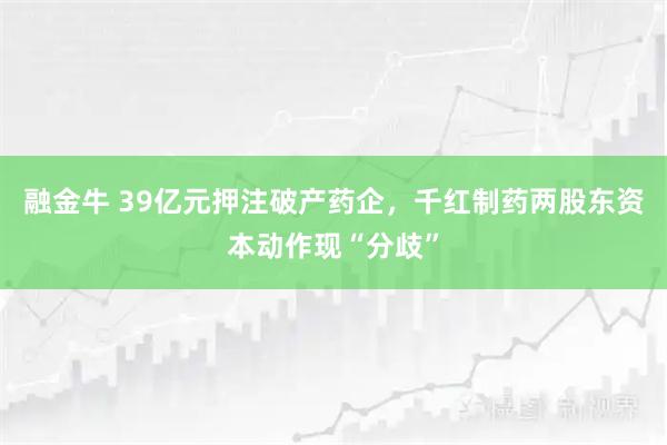 融金牛 39亿元押注破产药企，千红制药两股东资本动作现“分歧”