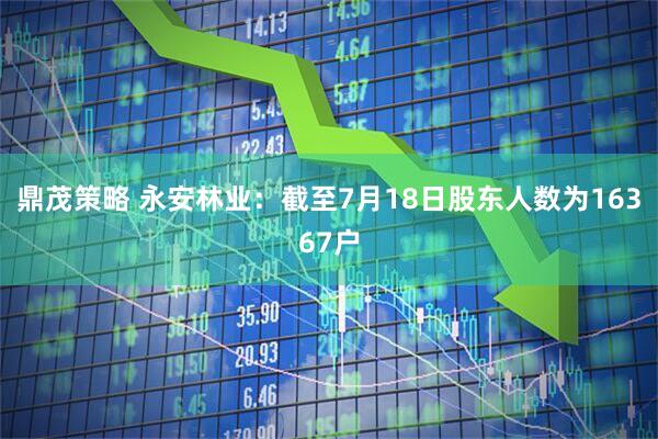 鼎茂策略 永安林业：截至7月18日股东人数为16367户